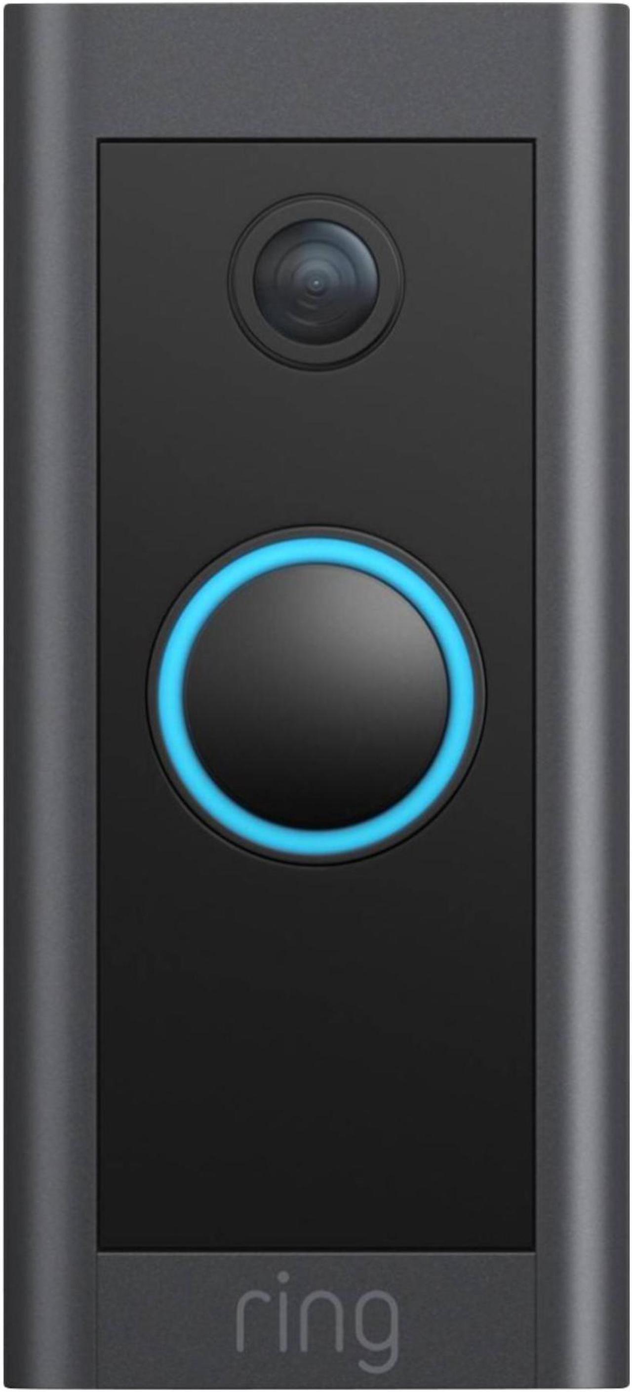 Main image of Ring Wi-Fi Video Doorbell Wired - Black