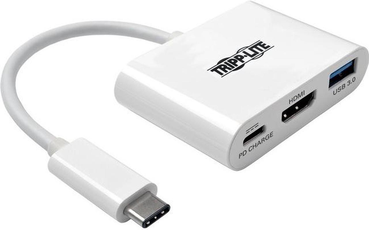 Alt view image 14 of 20 - Tripp Lite USB C to HDMI Multiport Adapter w/PD Charging USB Type C to HDMI (U444-06N-HU-C)