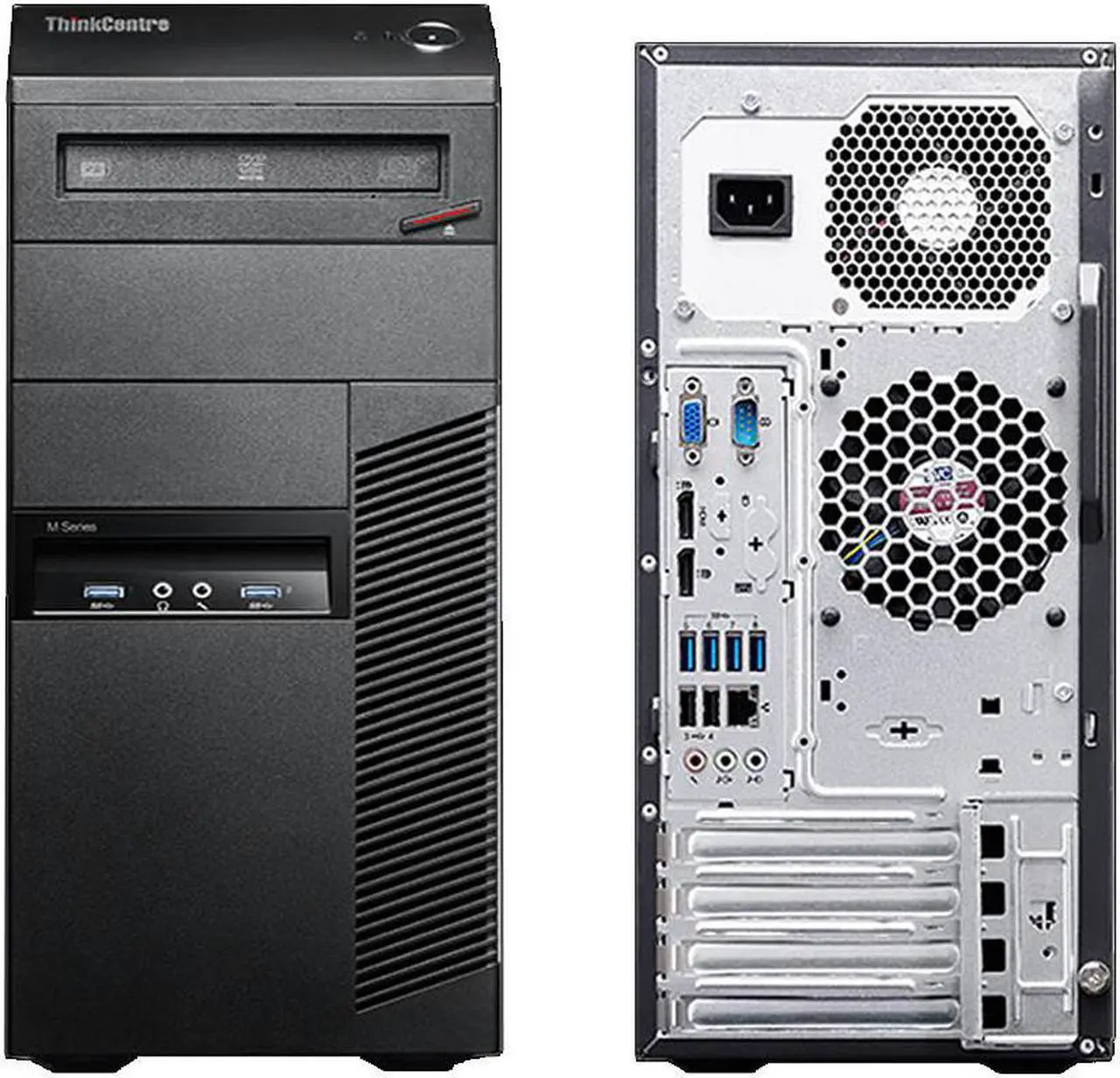 Alt view image 2 of 3 - Lenovo ThinkCentre M93p, Tower, Intel Core i7-4770 @ 3.40 GHz, 16GB DDR3, NEW 500GB SSD, DVD-RW, Microsoft Windows 10 Pro 64-bit