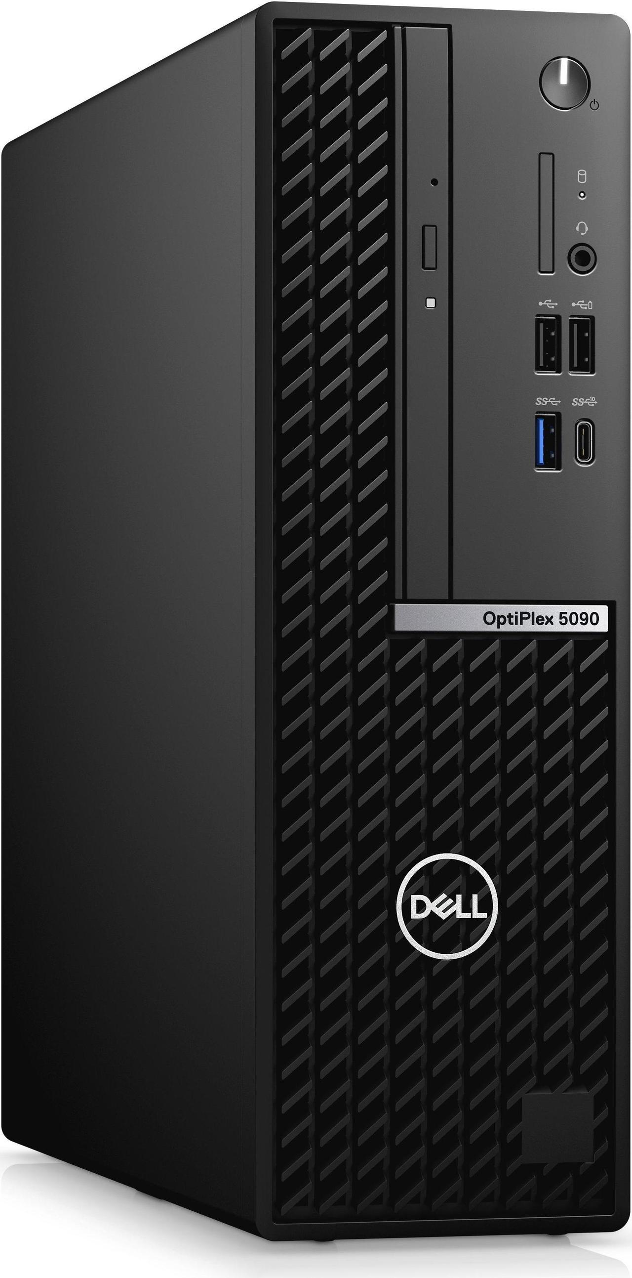 Dell Optiplex 5090 SFF Small Form Factor Desktop | Core i7-10700 - 256GB SSD Hard Drive - 8GB RAM - AMD RADEON RX 640 | 8 cores @ 4.8 GHz - 4GB GDDR5 Win 10 Pro Silver