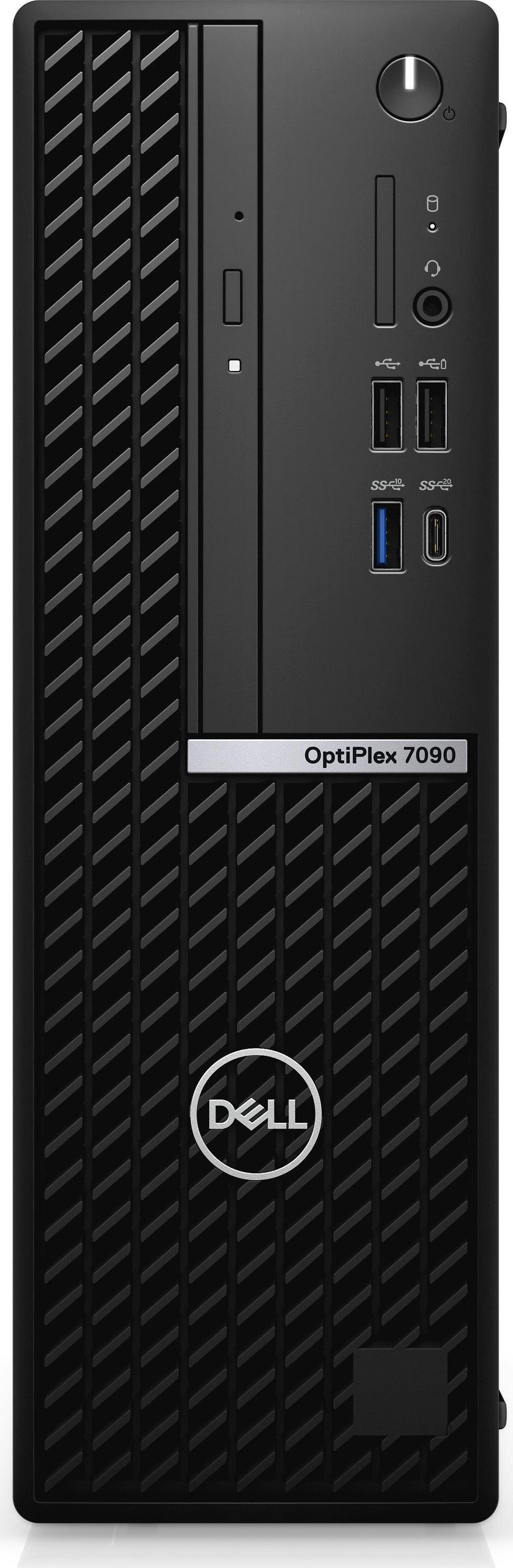 Dell Optiplex 7090 SFF Small Form Factor Desktop | Core i7-10700 - 256GB SSD Hard Drive - 32GB RAM - AMD RADEON RX 640 | 8 cores @ 4.8 GHz - 4GB GDDR5 Win 11 Pro Black