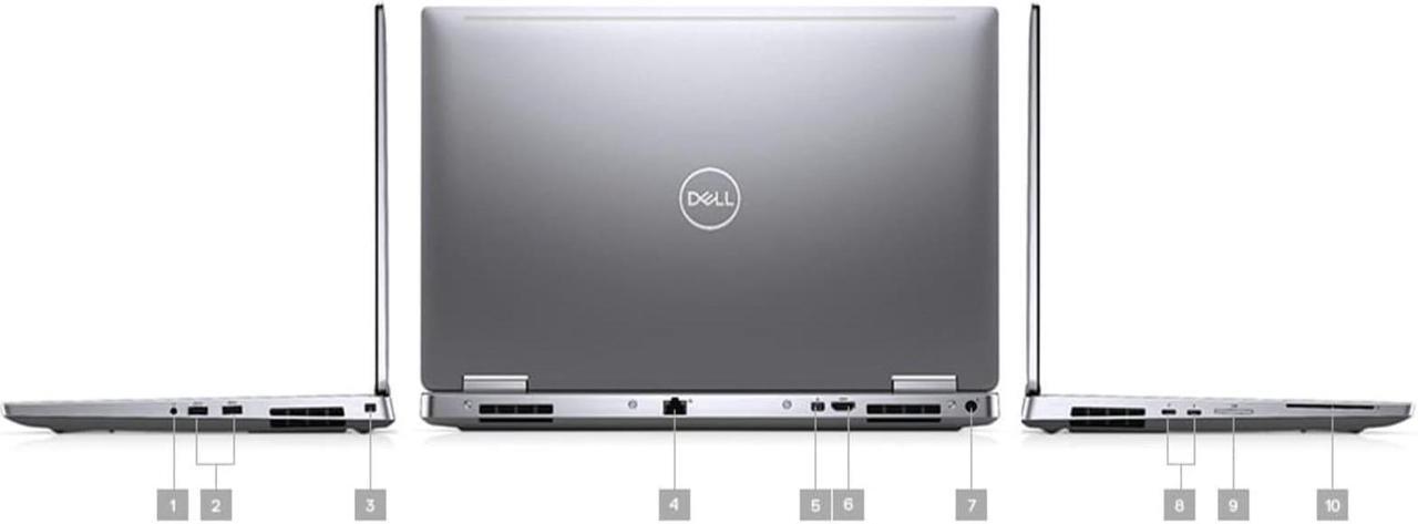 Alt view image 4 of 7 - Dell Precision 7000 7540 Workstation Laptop (2019) | 15.6" FHD | Core i9 - 1TB SSD - 64GB RAM - RTX 3000 | 8 Cores @ 4.8 GHz