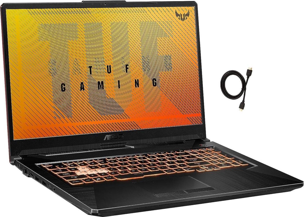 Main image of Asus TUF Gaming A17 FA706 Laptop | 17.3" 1920x1080 FHD | Ryzen 5 - 4600H - 512GB SSD Hard Drive - 8GB RAM - Nvidia GeForce GTX 1650 | 6 cores @ 4.0 GHz - 4GB GDDR5 Win 11 Home Black