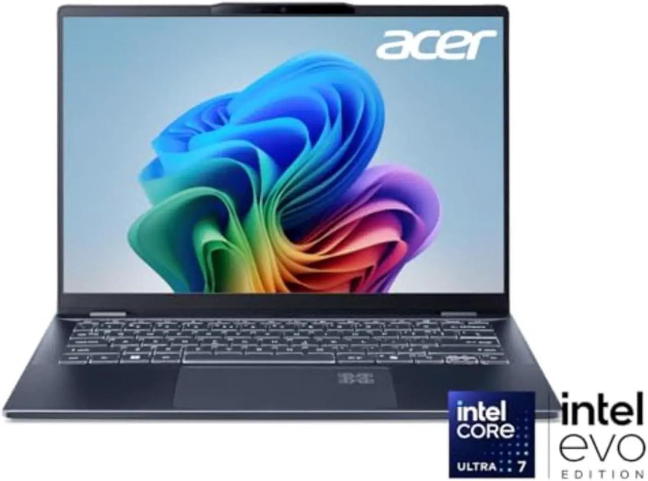 Alt view image 4 of 5 - Acer Swift 14 AI SF14-51 Laptop (2024) Touch | 14" 1920x1080 FHD | Core Ultra 7 - 258V - 1TB SSD Hard Drive - 32GB RAM | 8 cores @ 4.8 GHz Win 11 Home Black