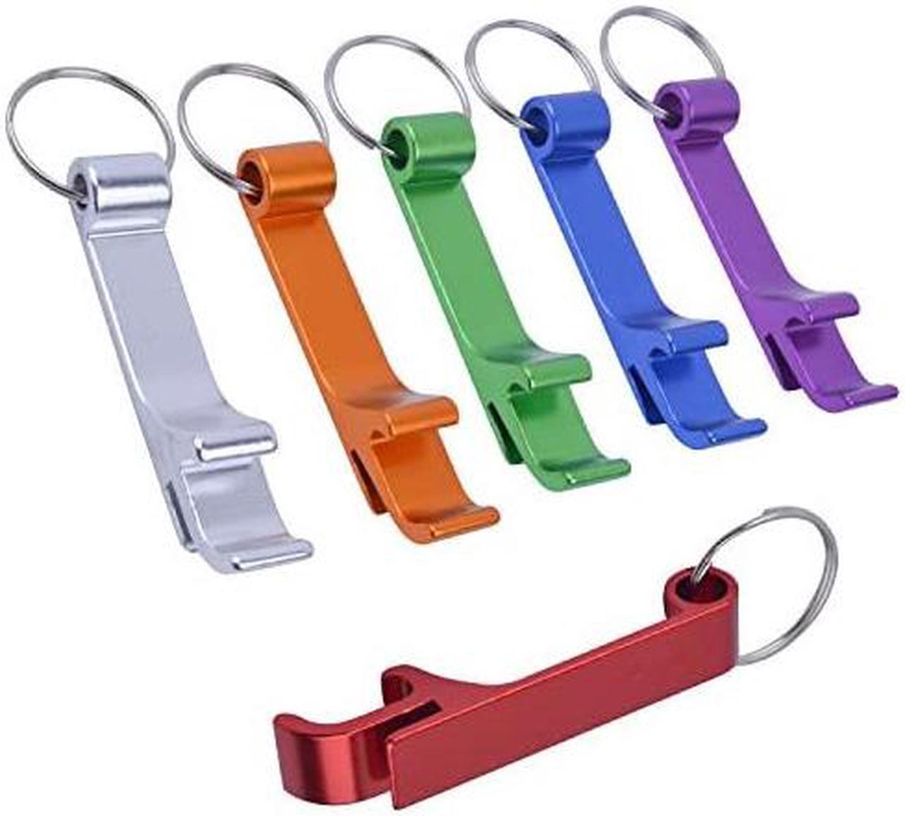 Keychain Bottle Opener,6 Pieces Aluminum Bartender Beer Bottle Opener