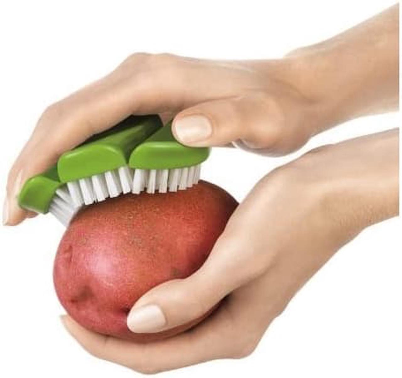 Alt view image 4 of 4 - Flexible Vegetable Brush, Green