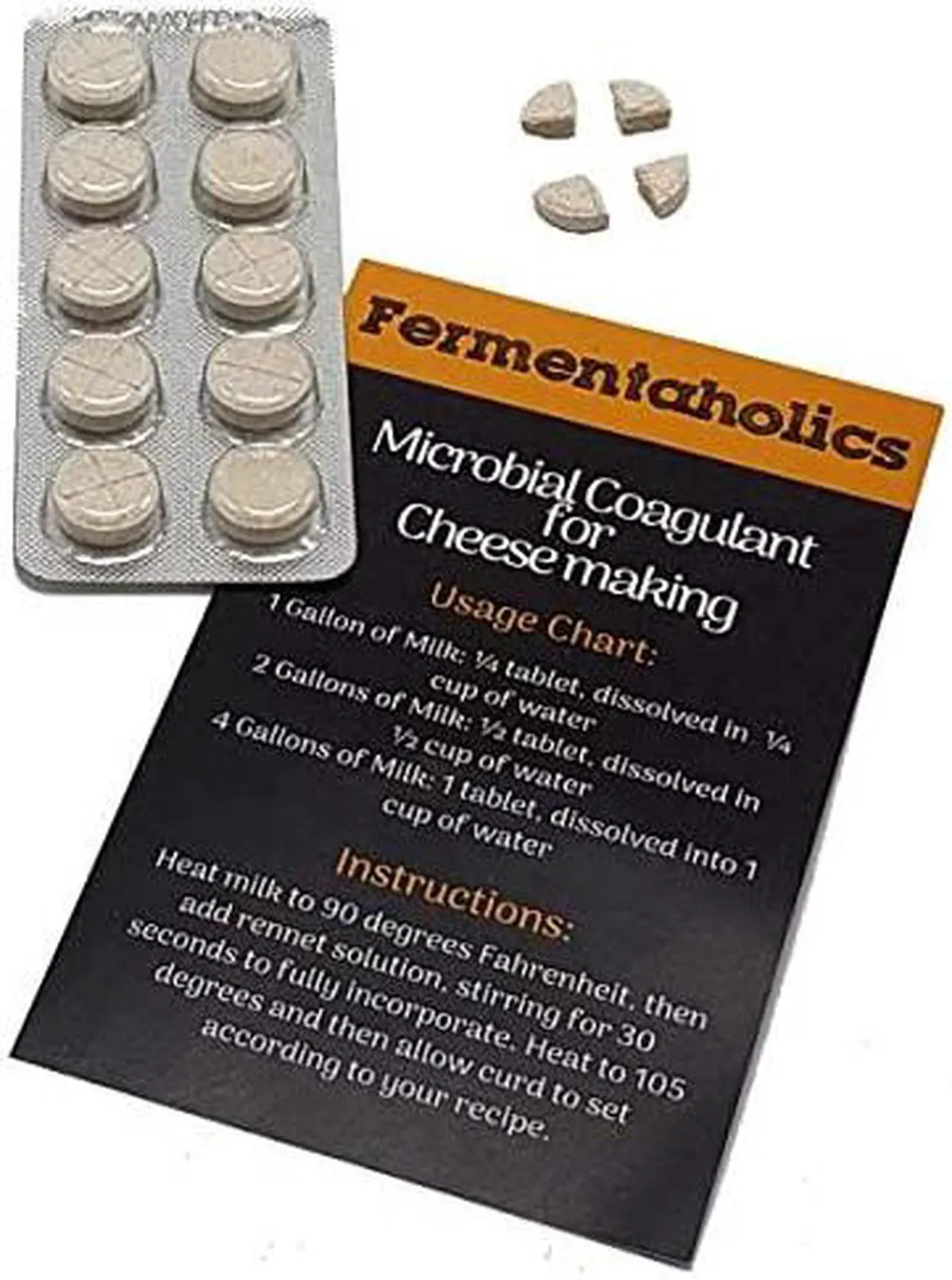 Rennet For Cheese Making | Vegetarian Rennet Tablets | Milk Coagulant ...