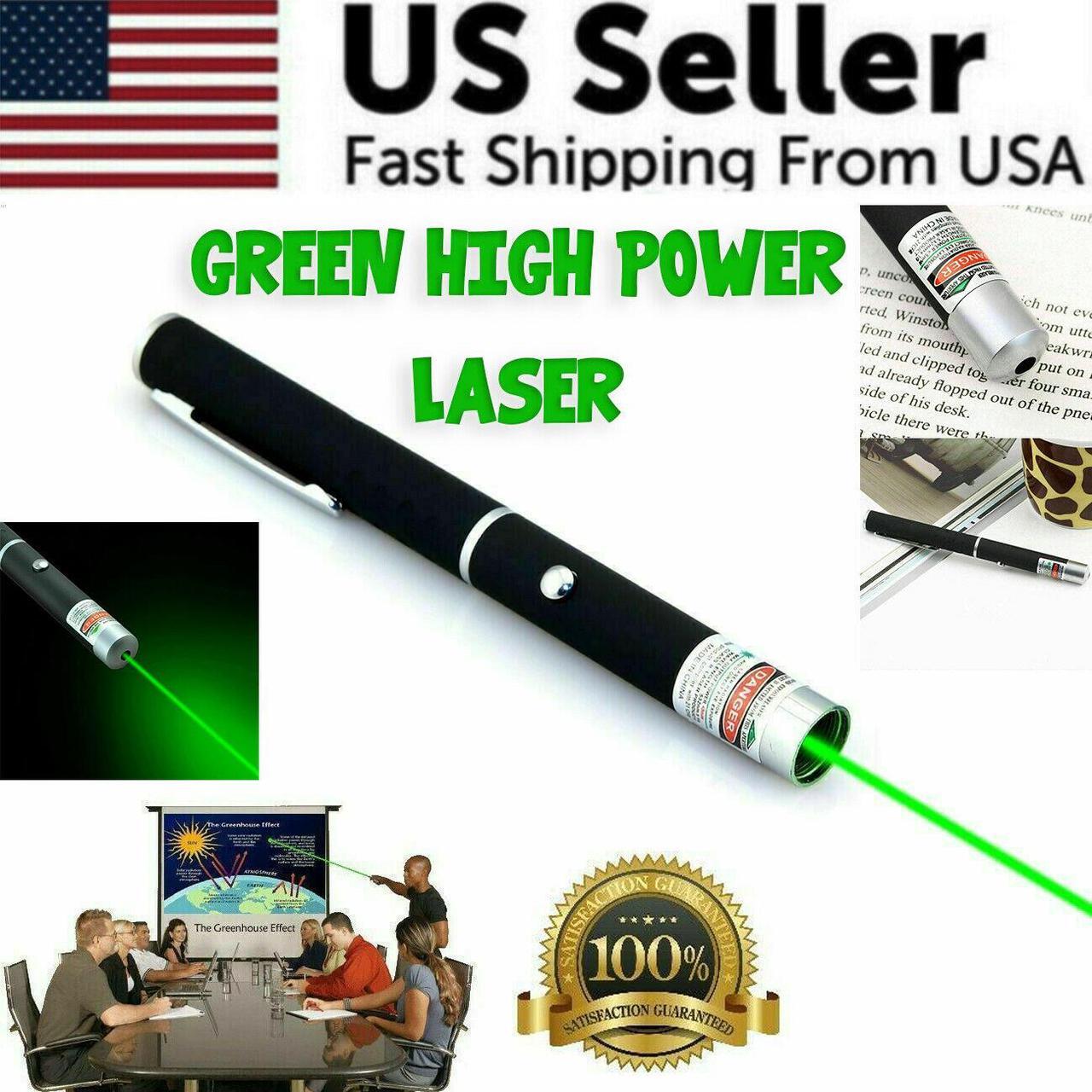 Main image of New Strong 900 Mile 5 m W 532nm Green Laser Pointer Pen Visible Beam Light Lazer