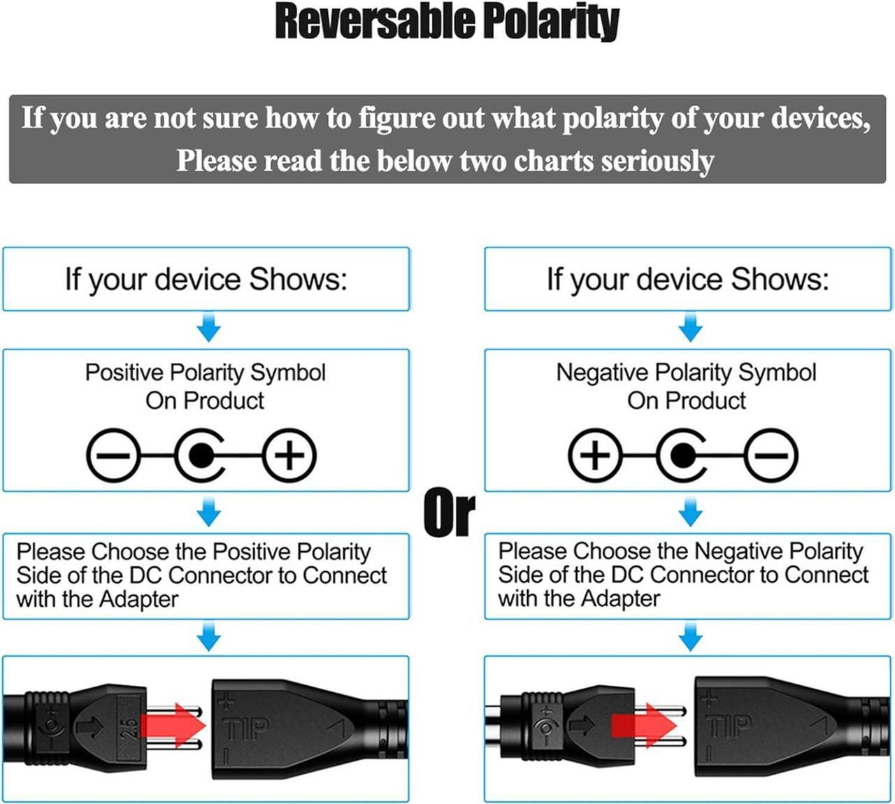 Alt view image 2 of 7 - [Reverse Polarity] 30W Universal AC DC Adapter Switching Power Supply Selectable Voltage with 9 Tips for 3V 4.5V 5V 6V 7.5V 9V 12V Household Electronics 2000mA 2Amps Output Max