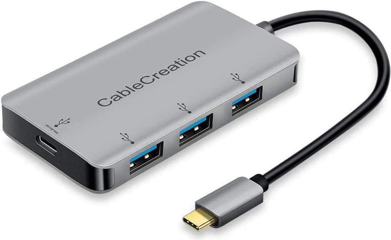 CableCreation USB C Data hub, USB Type C to 3 USB 3.0 Aluminum Adapter with PD Charging, Compatible with MacBook Pro 2019,iPad Pro 2018, Chromebook Pixel, XPS 13/15, Yoga 910, Galaxy S10 /S10+