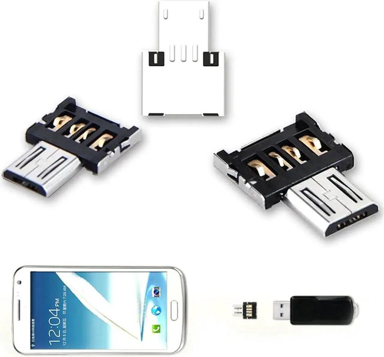 Alt view image 2 of 2 - Sale Mini USB 2.0 Micro USB OTG Electronic Charger Converter Adapter Cellphone TO US  Puscard
