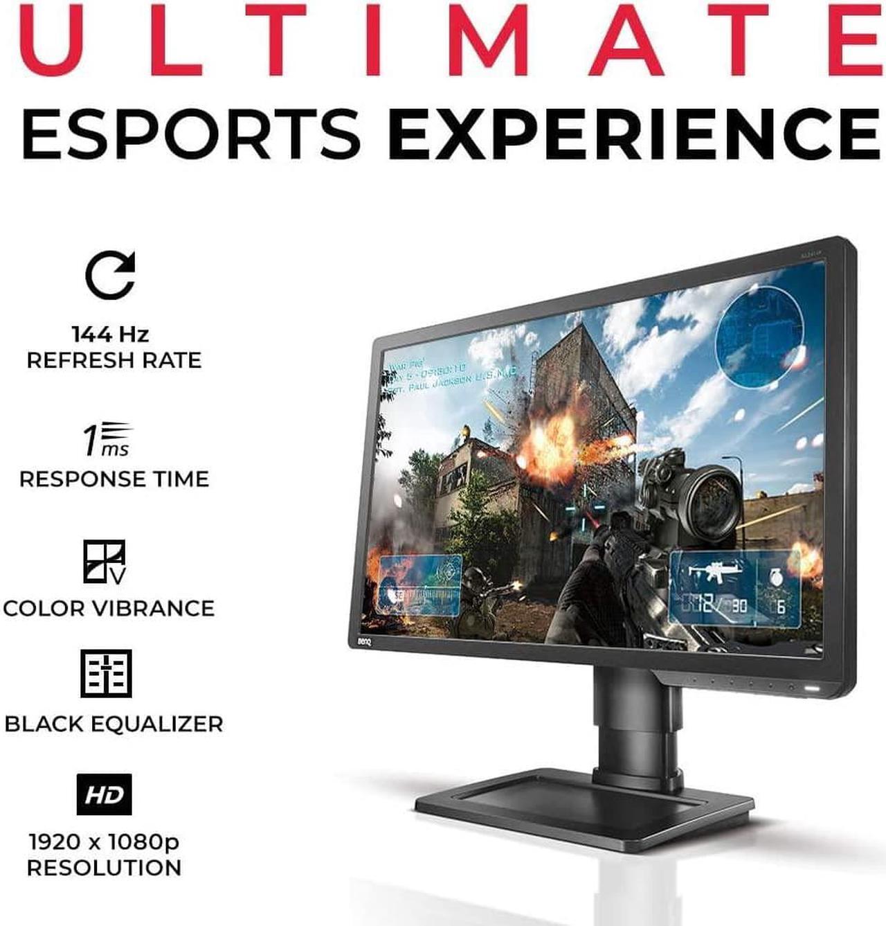 Alt view image 2 of 6 - BenQ ZOWIE XL2411P 24 Inch 144Hz Gaming Monitor | 1080P 1ms | Black eQualizer & Color Vibrance for Competitive Edge