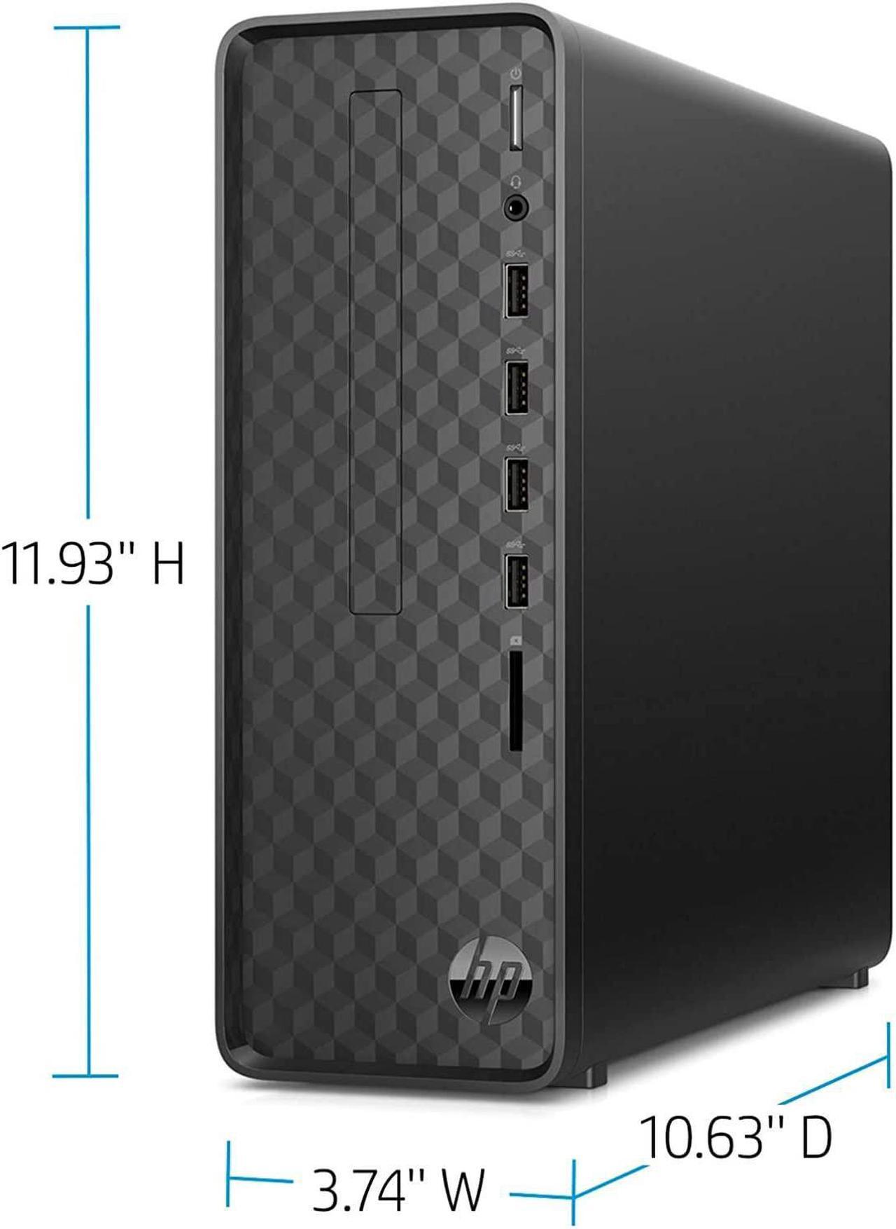 Alt view image 3 of 3 - HP Slim Desktop PC S01-AF0026 AMD Ryzen 3 3250U 2.6GHz 8GB DDR4 256GB SSD DVD Radeon Graphics Windows 10 1K0H6AA