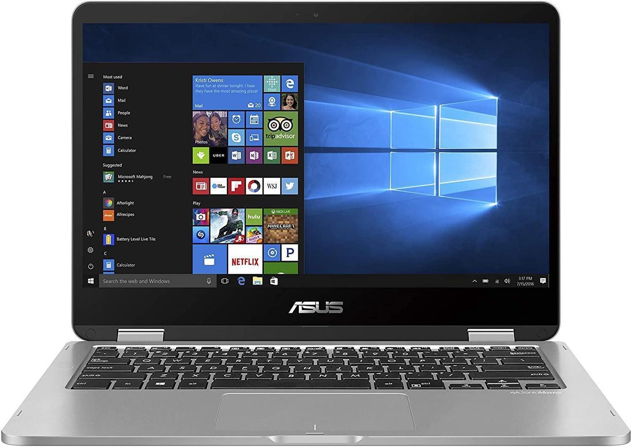 Alt view image 2 of 7 - ASUS J401MA-PS04T 14" 2-in-1 Touch Laptop Intel Celeron N4020 1.1GHz 4GB 128GB EMMC Win 10 Home