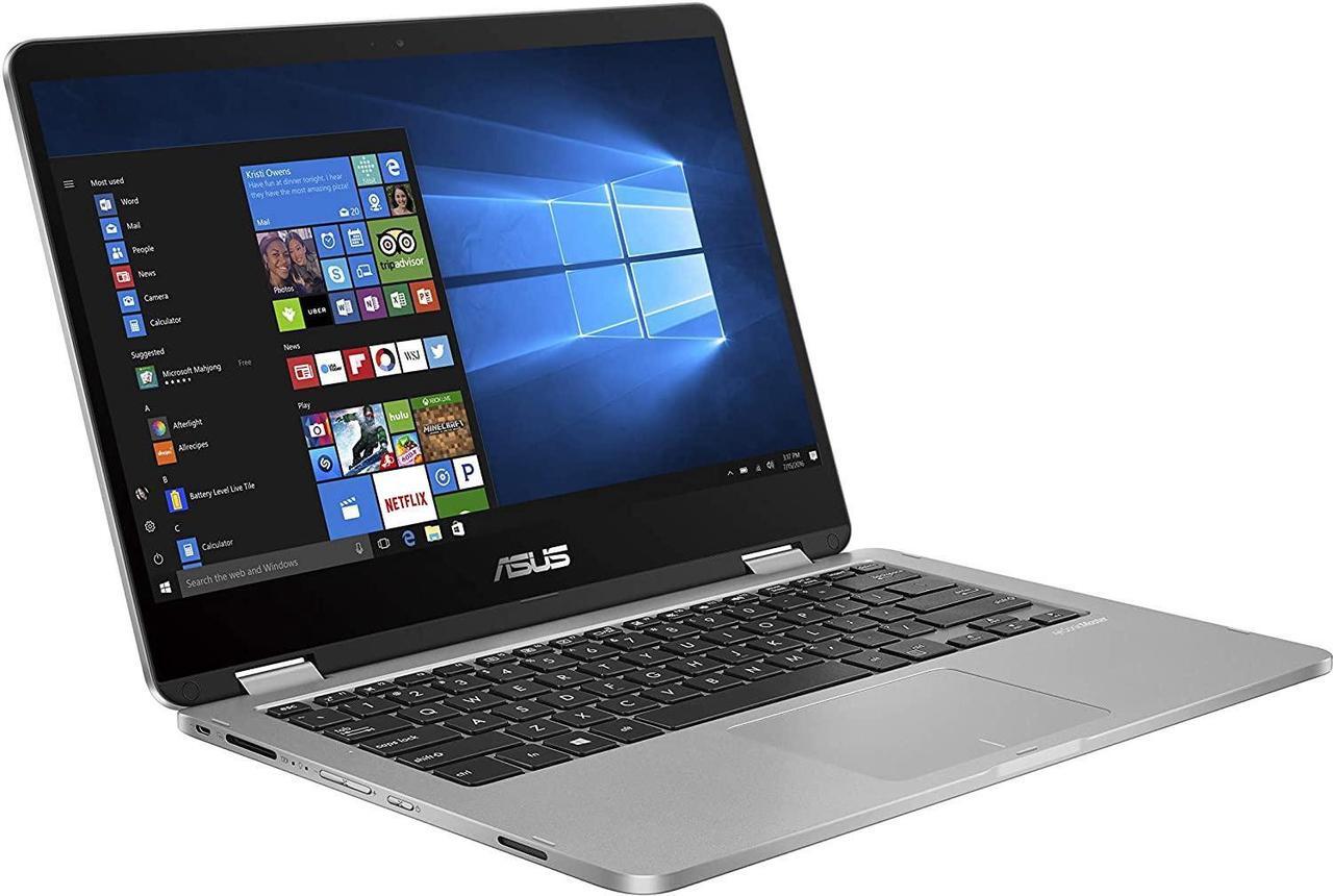 Alt view image 3 of 7 - ASUS J401MA-PS04T 14" 2-in-1 Touch Laptop Intel Celeron N4020 1.1GHz 4GB 128GB EMMC Win 10 Home