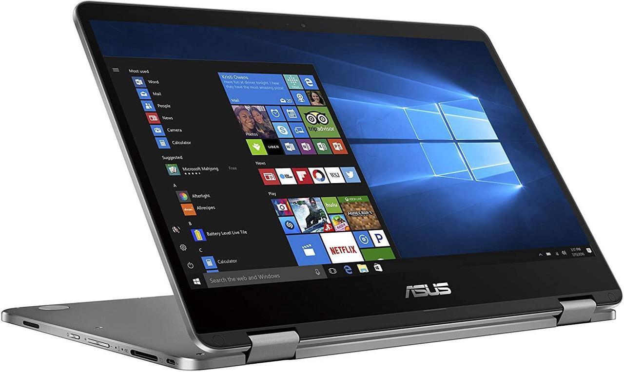 Alt view image 6 of 7 - ASUS J401MA-PS04T 14" 2-in-1 Touch Laptop Intel Celeron N4020 1.1GHz 4GB 128GB EMMC Win 10 Home