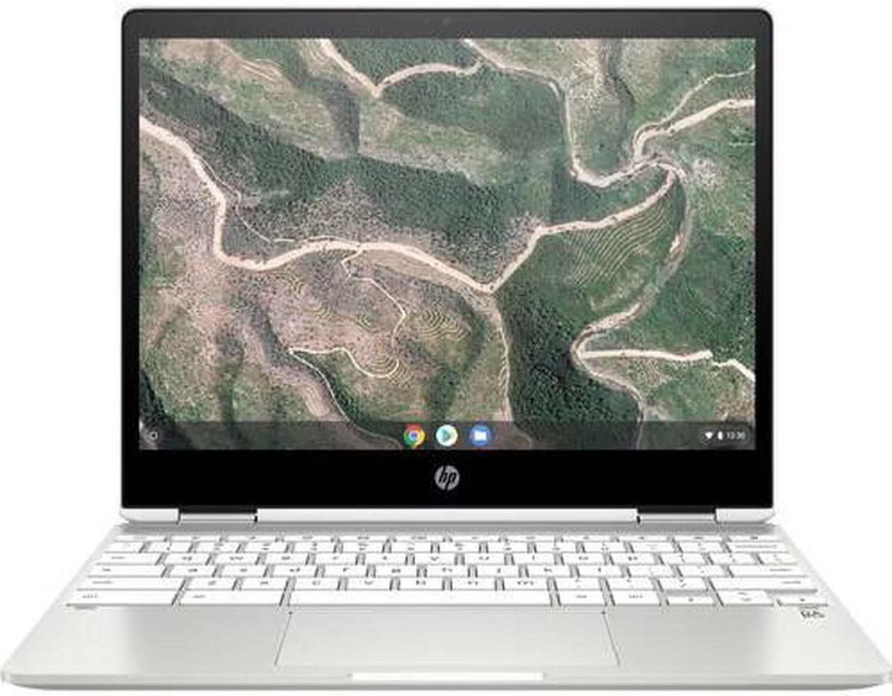 Alt view image 12 of 16 - HP Chromebook x360 12b-ca0010nr 12" HD+ Touchscreen 2-In-1 Notebook Computer, Intel Celeron N4000 1.1GHz, 4GB RAM, 32GB eMMC, Chrome OS, Ceramic White