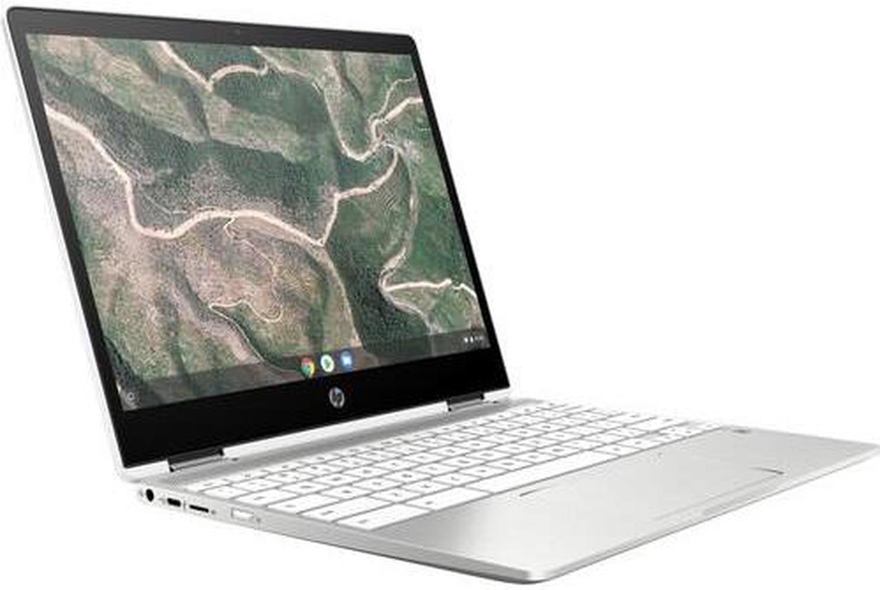 Alt view image 14 of 16 - HP Chromebook x360 12b-ca0010nr 12" HD+ Touchscreen 2-In-1 Notebook Computer, Intel Celeron N4000 1.1GHz, 4GB RAM, 32GB eMMC, Chrome OS, Ceramic White