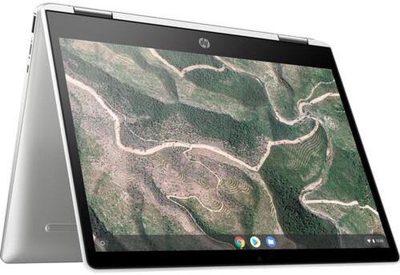 Alt view image 13 of 16 - HP Chromebook x360 12b-ca0010nr 12" HD+ Touchscreen 2-In-1 Notebook Computer, Intel Celeron N4000 1.1GHz, 4GB RAM, 32GB eMMC, Chrome OS, Ceramic White