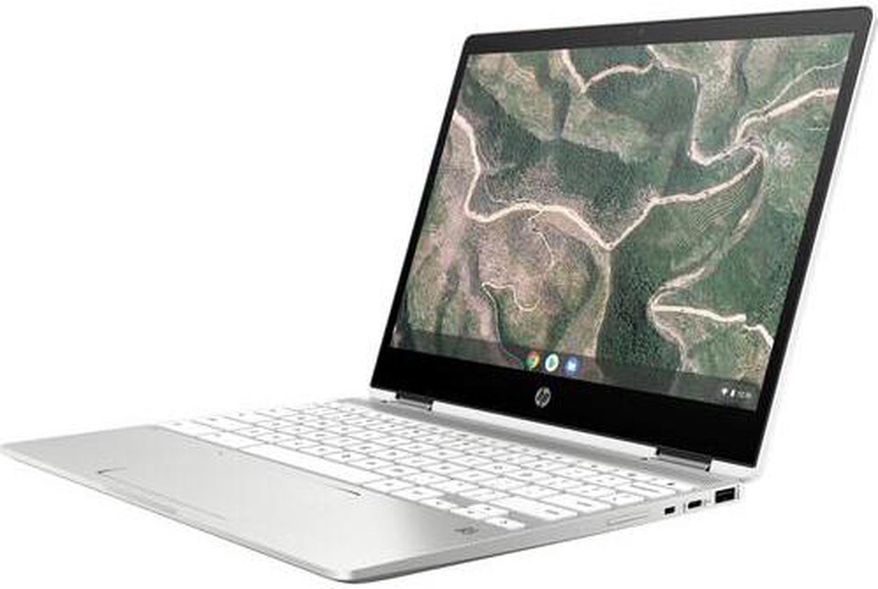 Alt view image 15 of 16 - HP Chromebook x360 12b-ca0010nr 12" HD+ Touchscreen 2-In-1 Notebook Computer, Intel Celeron N4000 1.1GHz, 4GB RAM, 32GB eMMC, Chrome OS, Ceramic White