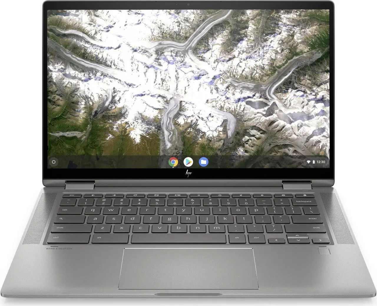 Main image of HP Chromebook x360 14c-ca0053dx 14" FHD WLED Touchscreen Laptop Intel Core i3-10110U 2.1 GHz up to 4.1 GHz Intel UHD Graphics 8GB SDRAM 64GB eMMC Chrome OS, B Grade - 9UR36UA