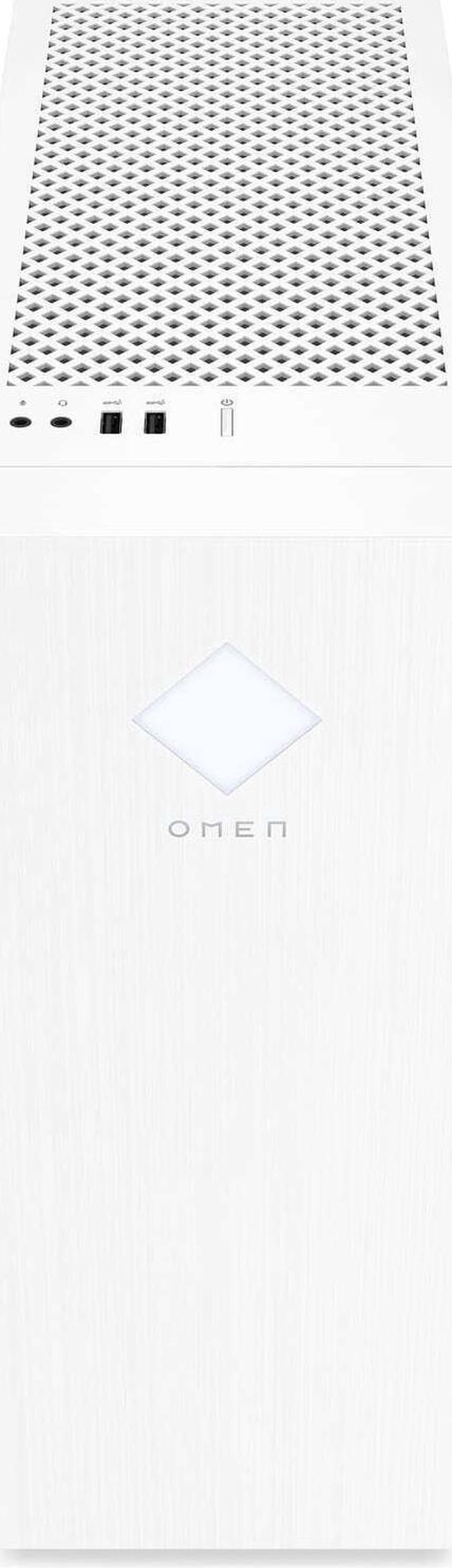 Alt view image 3 of 3 - HP OMEN 25L 436G2AV Gaming Desktop Intel Core i5-12400 2.5 GHz up to 4.4 GHz NVIDIA GeForce RTX 3080 16GB DDR4 256GB SSD Windows 11 Home, White - 436G2AV-E203