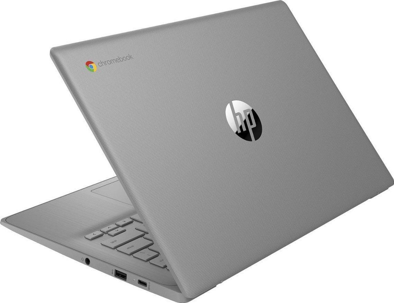 Alt view image 4 of 5 - HP Chromebook 14a-ne0013dx 14" HD Anti-Glare Laptop Intel Celeron N4120 1.10GHz up to 2.60GHz Intel UHD Graphics 600 4GB LPDDR4x-4266 MHz RAM 64GB eMMC Chrome OS 6X6Z1UA, B Grade