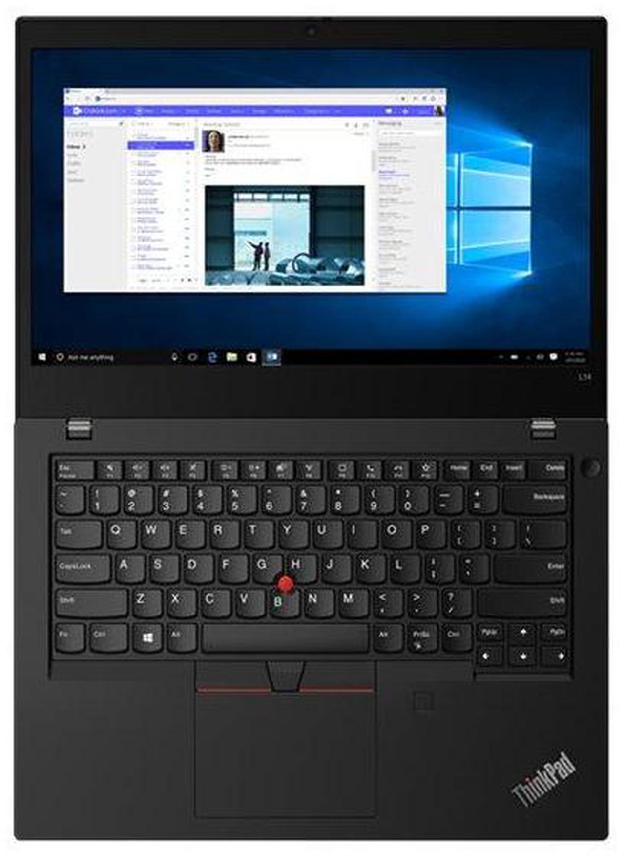 Alt view image 4 of 6 - Lenovo ThinkPad L14 Gen 1 14.0" FHD IPS AMD Core Ryzen 3 Pro 4450U 2.50 GHz up to 3.7 GHz 8GB DDR4 128GB PCIe NVMe M.2 SSD AMD Radeon Graphics Windows 11 Pro Laptop, Black - 20U6S1CW00-I001