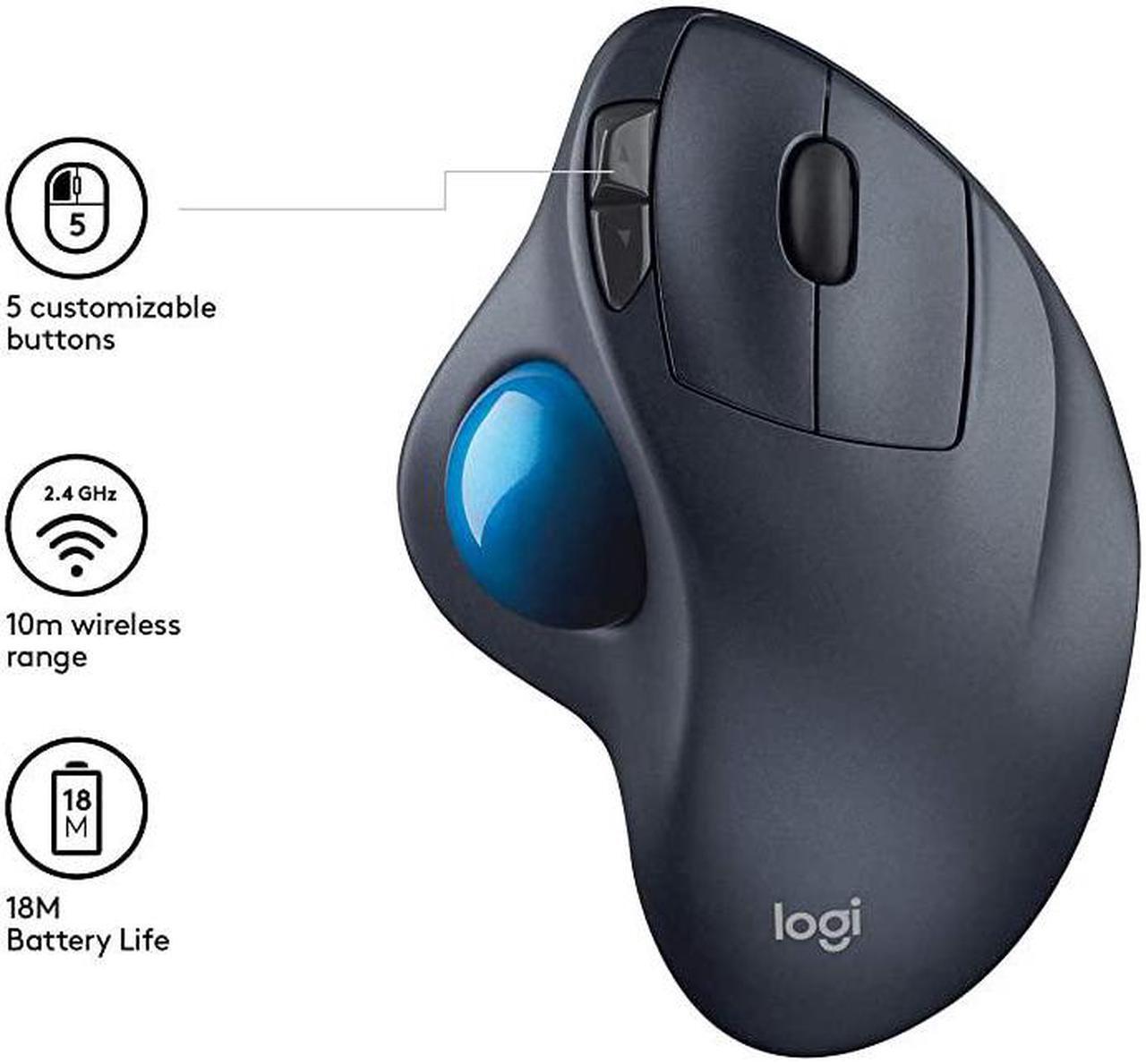Alt view image 4 of 7 - M570 Wireless Trackball Mouse