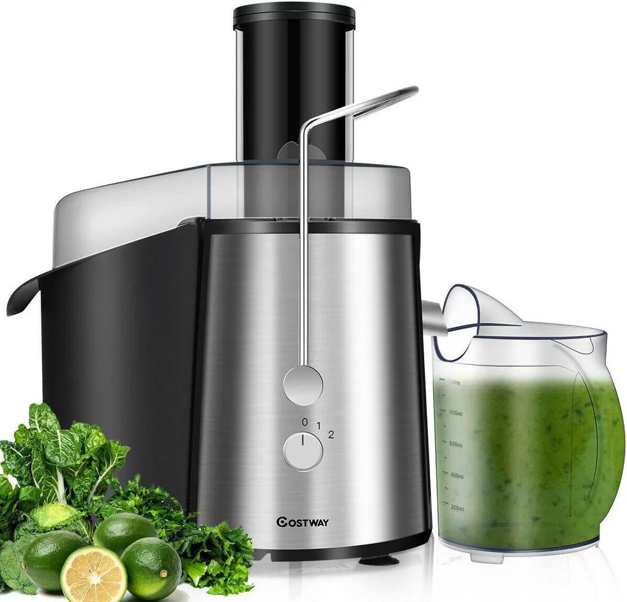 Main image of Costway Electric Juicer Wide Mouth Fruit & Vegetable Centrifugal Juice Extractor 2 Speed