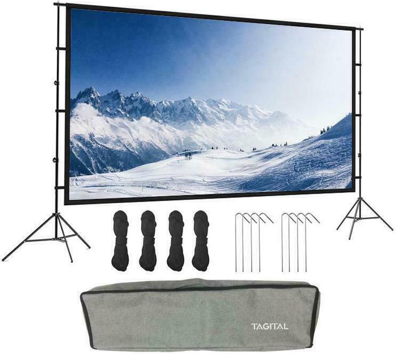 Main image of Projector Screen with Stand 120 inch 16:9 HD 4K Outdoor Indoor Projection Screen