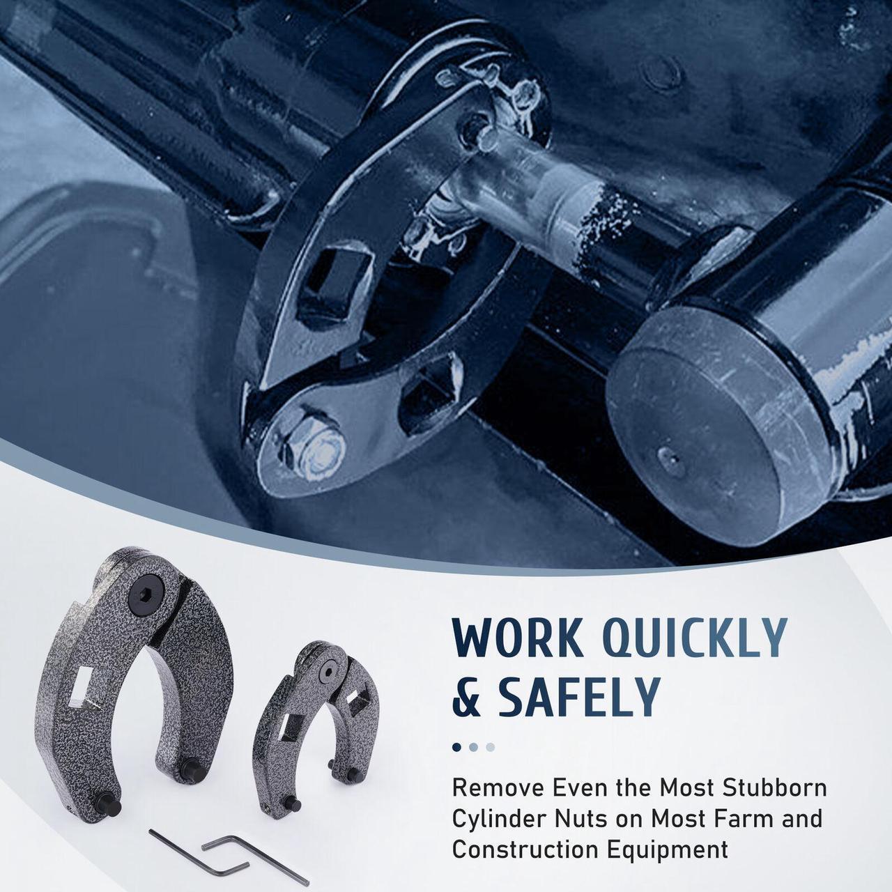 Alt view image 6 of 6 - Hydraulic Cylinder Tool Kit w Adjustable + Hex Wrenches 4 Pack