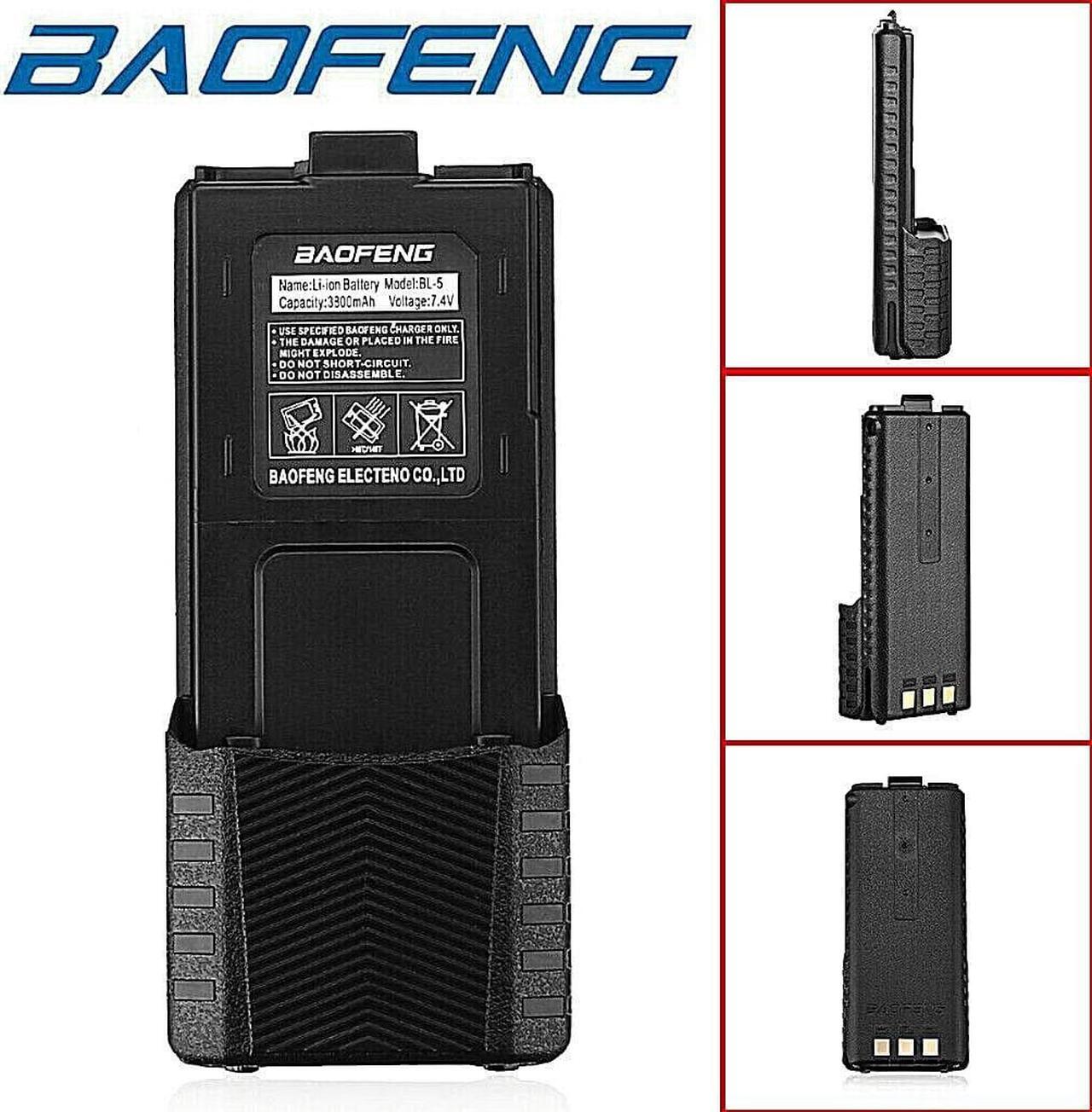 Main image of Pofung BL-5L 3800Ah 7.4V Extended Li-Ion Battery for UV-5R Radio Black