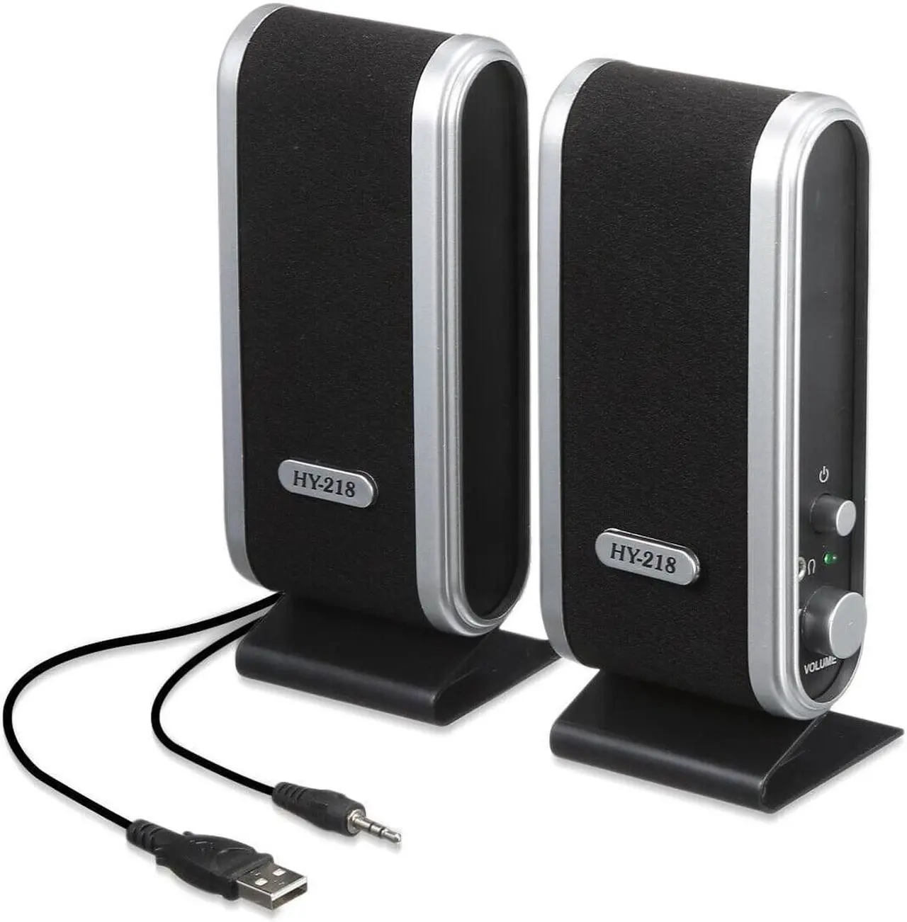 Alt view image 2 of 6 - 2Pcs USB Power Wired Computer Speakers Stereo 3.5mm Jack For Desktop PC Laptop