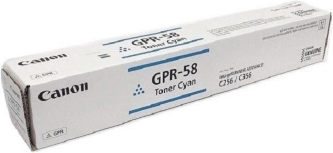 Canon GPR-58 Original Toner Cartridge - Cyan - Laser - 18000 Pages - 1 Each