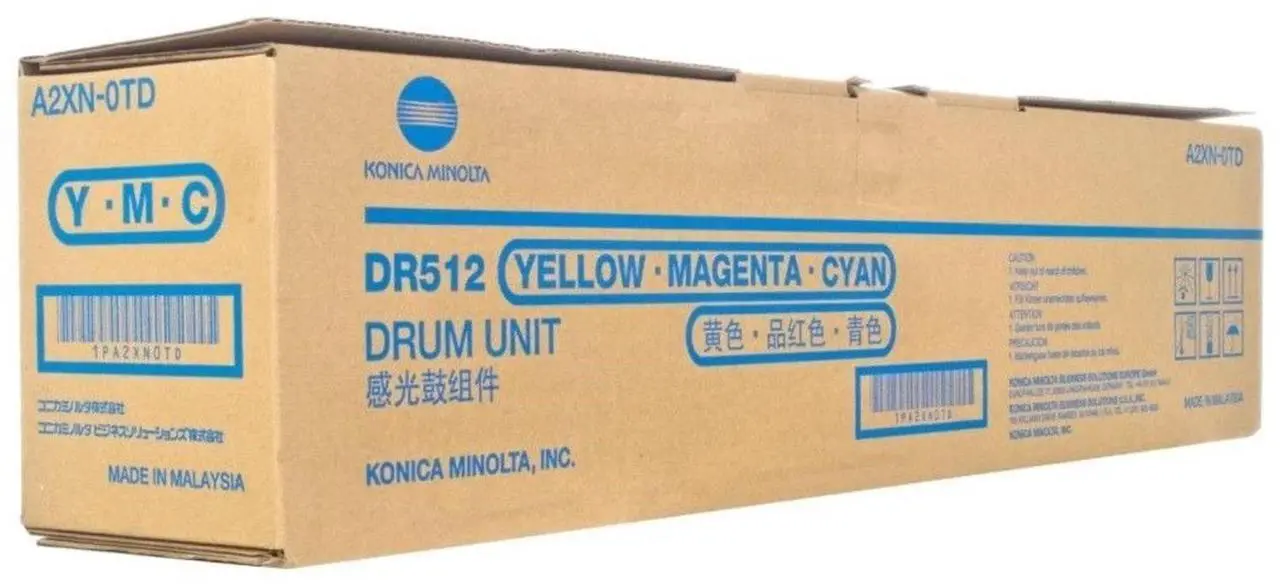 Alt view image 2 of 3 - Color Drum Unit for Konica Minolta A2XN0TD bizhub C224, e, C284, e, C364, e, C454, e, C554, e, Genuine Konica Minolta Brand