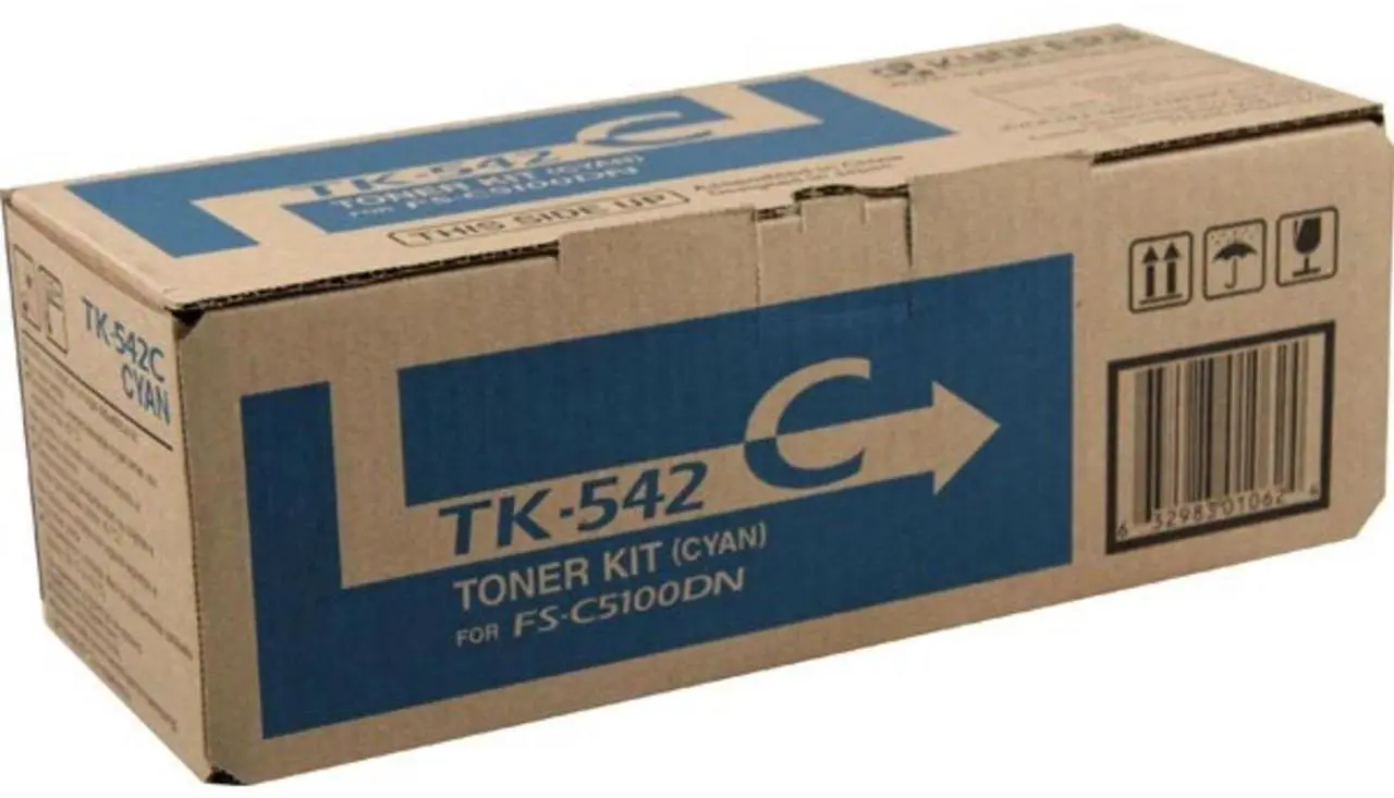 Alt view image 3 of 3 - Kyocera Mita TK-542C Toner Cartridge - Cyan