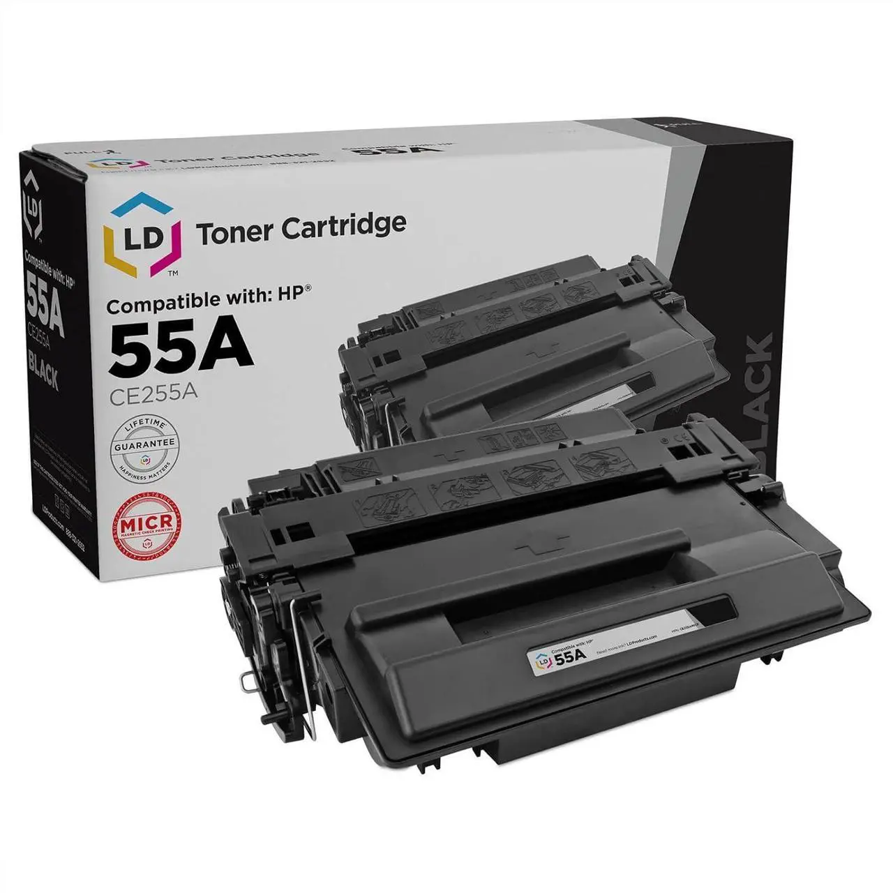 Main image of LD Products Remanufactured Replacement for HP 55A CE255A MICR Toner Cartridge for Laserjet P3015 P3015dn P3015x HP Laserjet Pro 500 MFP M521dn M521dw M521 M525 Toner Printer (Standard Yield, Black)