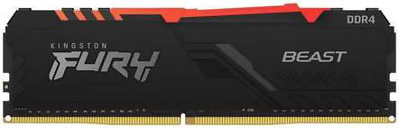Alt view image 15 of 20 - Kingston Fury Beast RGB 8GB DDR4 3200MHz 288pin DIMM Memory Module KF432C16BBA/8