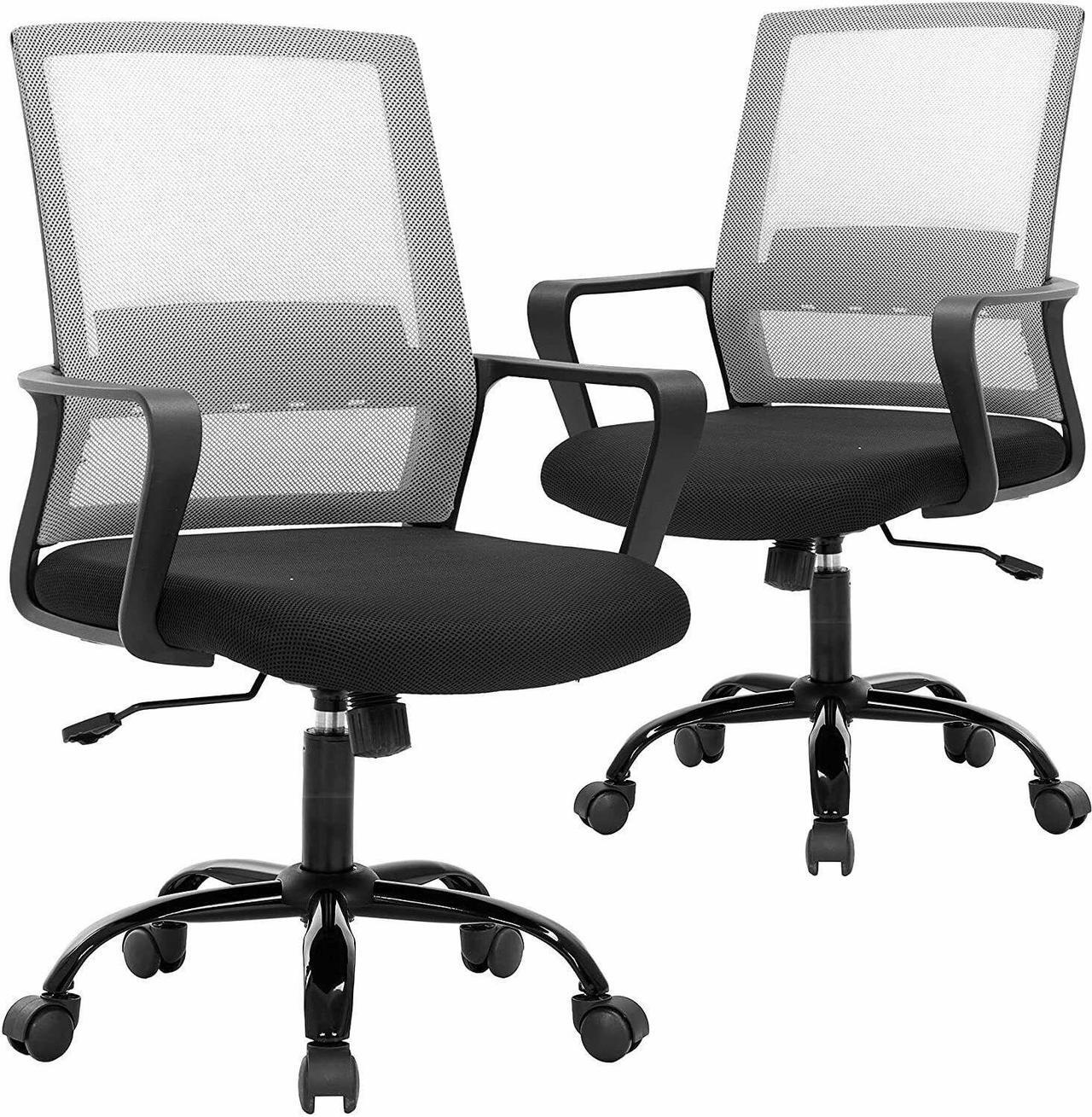 Main image of Office Computer Desk Chair Swivel Rolling Executive Mesh,Grey