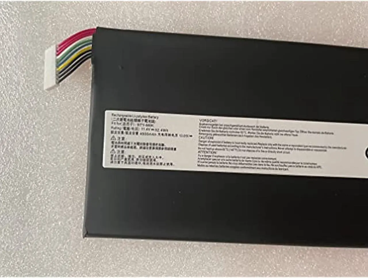 Alt view image 4 of 5 - Replacement Bty-M6k Battery Compatible With Msi Stealth Pro Gs63vr 7Rg 7Rg-005 Gf63 Thin 8Rc 8Rd 9Sc 9Scxr 8Rd-050Nl 010Es Gf75 Thin 3Rd 8Sc 8Rd 8Rc 8Rx 9Sc 9Sc-088Cn Ms-17B4 Ms-16K3