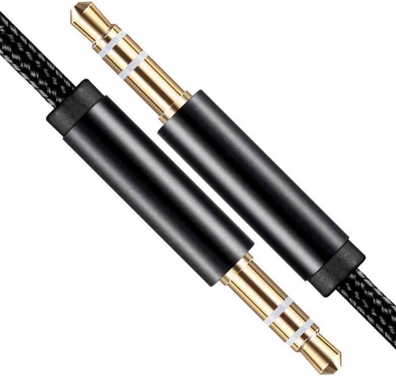 Alt view image 2 of 6 - 2x 3.5mm Braided Male to Male Stereo Audio AUX Cable Cord for PC iPod CAR iPhone