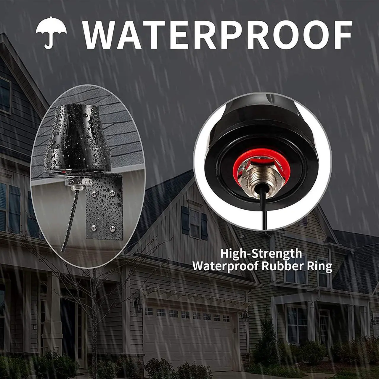 Alt view image 6 of 7 - Waterproof Dual Band WiFi 2.4GHz 5GHz 5.8GHz Mini Omni-Directional 5dBi Wall Mount Outdoor RP-SMA Male Antenna for WiFi Router Hotspot Wireless Network Card Security IP Camera
