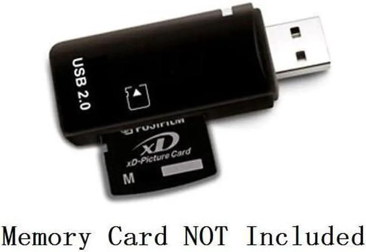 Alt view image 2 of 4 - eTECH USB2.0 Black Color High Speed xD Memory Card Reader Supports Olympus and Fuji XD Picture Card 1GB 2GB