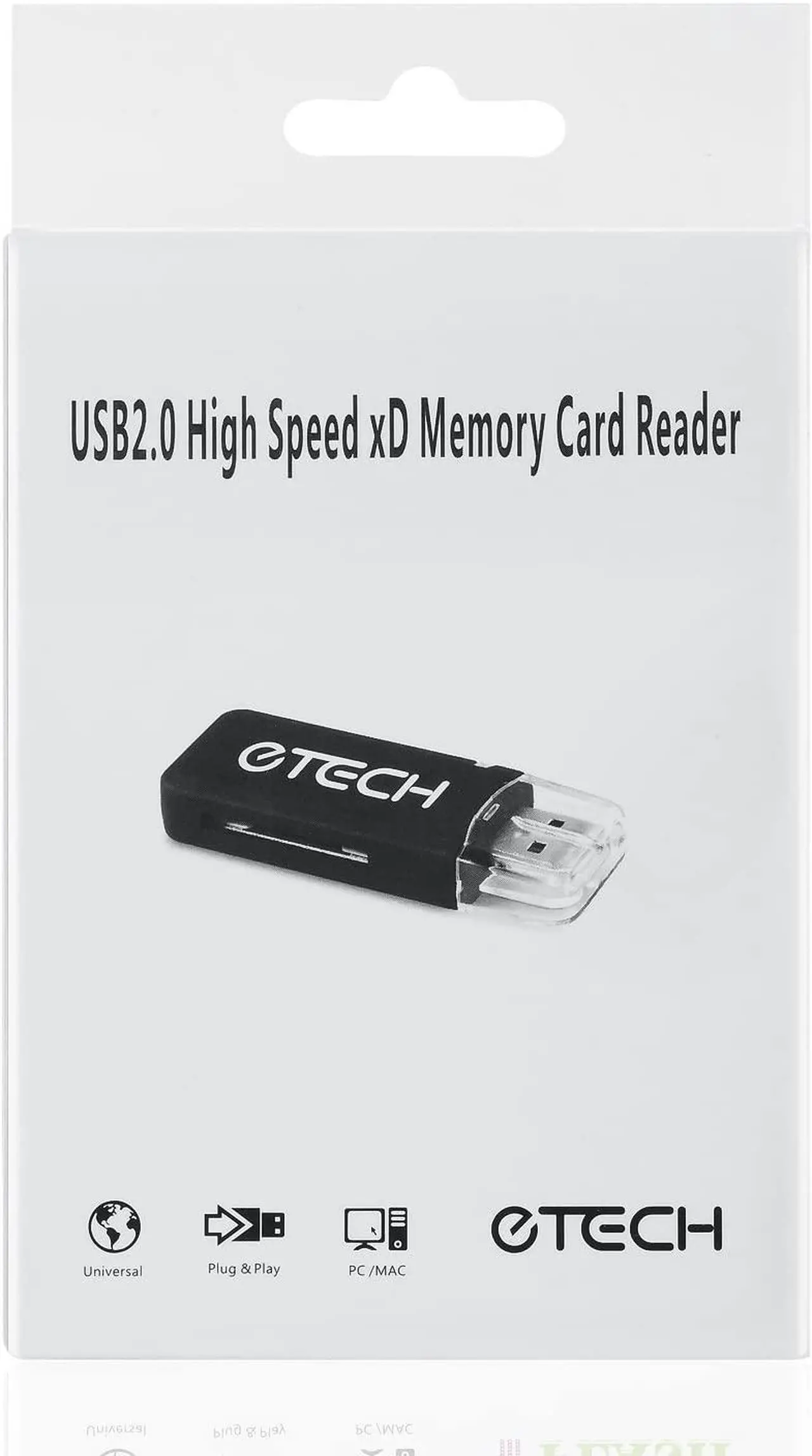 Alt view image 4 of 4 - eTECH USB2.0 Black Color High Speed xD Memory Card Reader Supports Olympus and Fuji XD Picture Card 1GB 2GB