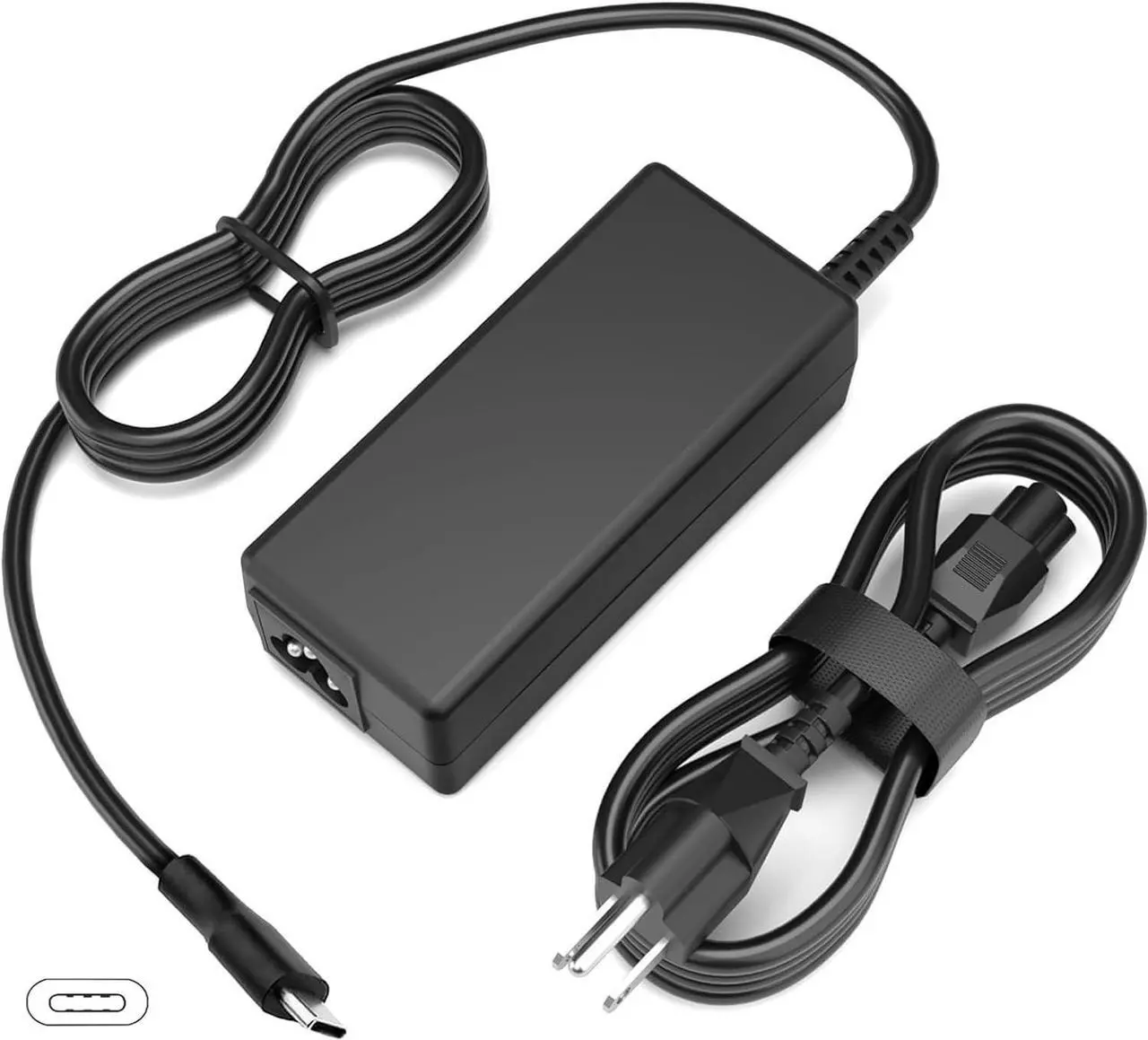 Main image of Universal USB-C Laptop Charger 65w 45w Chromebook Charger for Dell Hp Lenovo Acer Razer Blade Stealth Samsung Chromebook MacBook Asus Fast Charging Type C Slim Travel Power Adapter