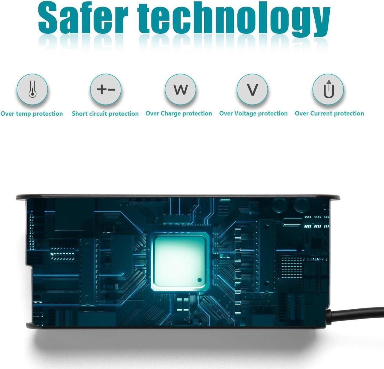 Alt view image 3 of 6 - 230W 200W AC Charger for HP Victus 16.1 15.6 Inch OMEN 15.6 16.1" 17.3" OMEN Transcend 16.1" ZBook Studio/Fury/Power/Firefly/Create Envy 16 17 15 Pavilion 17 16 15 inch Gaming Laptop Power Adapter