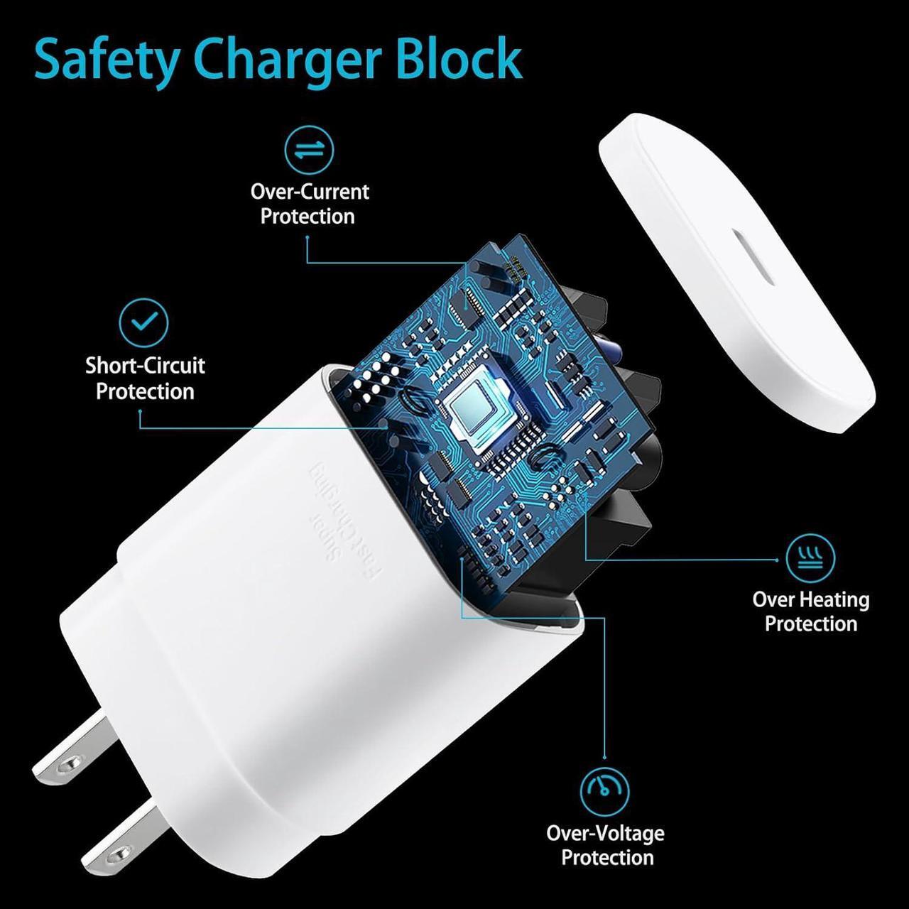 Alt view image 6 of 7 - iPhone 16 15 Pro Max Charger Fast Charging 30W USB C iPhone 16 15 Charger Block with 10FT Long C Chargers Cord Cable for iPhone 16 15 Pro Max/16 15 Pro/16 15 Plus/16/15 iPad Galaxy S24/S23/S22