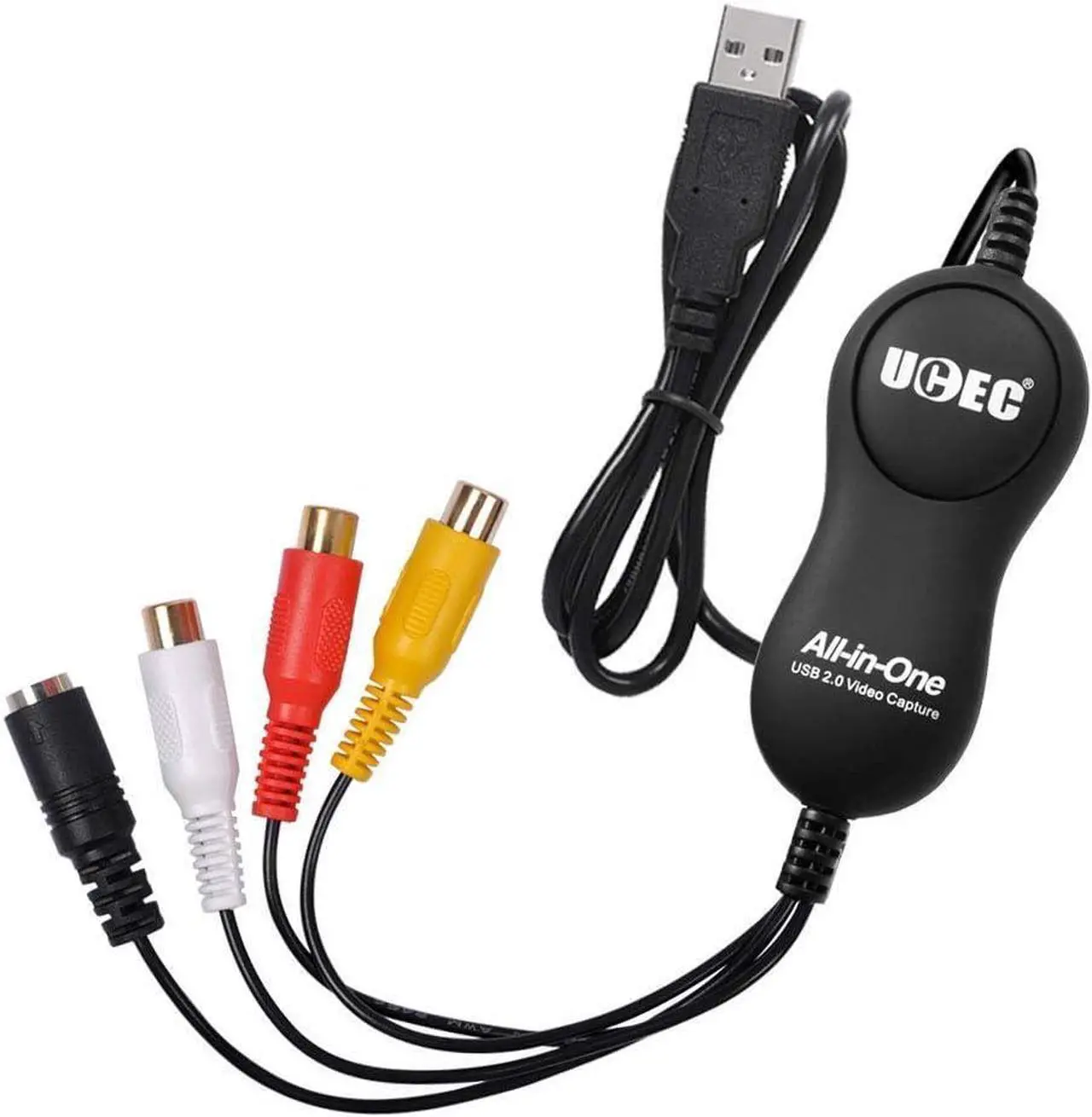Alt view image 6 of 7 - UCEC USB 2.0 Video Capture Card Device, VHS VCR TV to DVD Converter for Mac OS X PC Windows 7 8 10 11