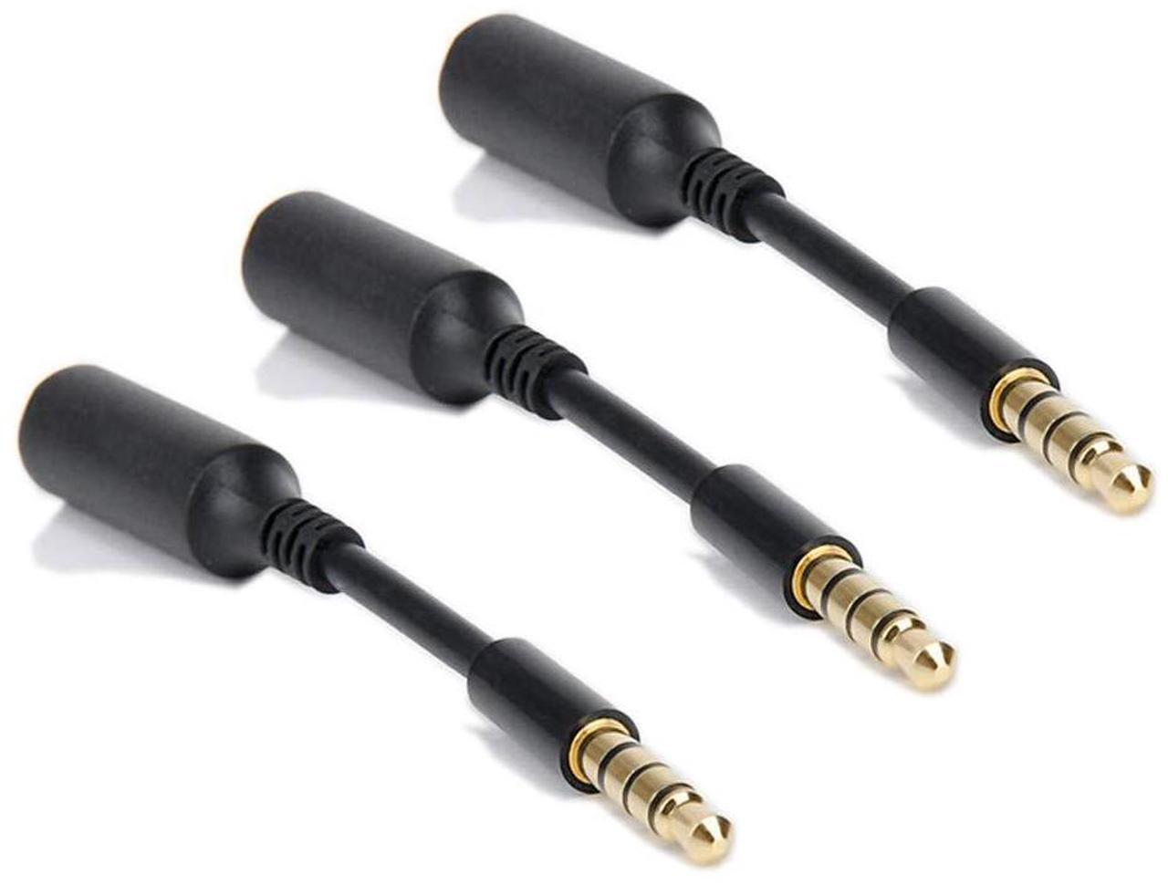 Alt view image 5 of 7 - 3-Pack AUX Headphone 3.5mm Extension Cable - Male to Female Extender Audio Auxiliary Jack Adapter Wire Cord Plug Connector for iPhone iPod iPad Smartphone Tablet Home Car Speaker System (3 INCH)